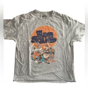 Distressed space jam t shirt